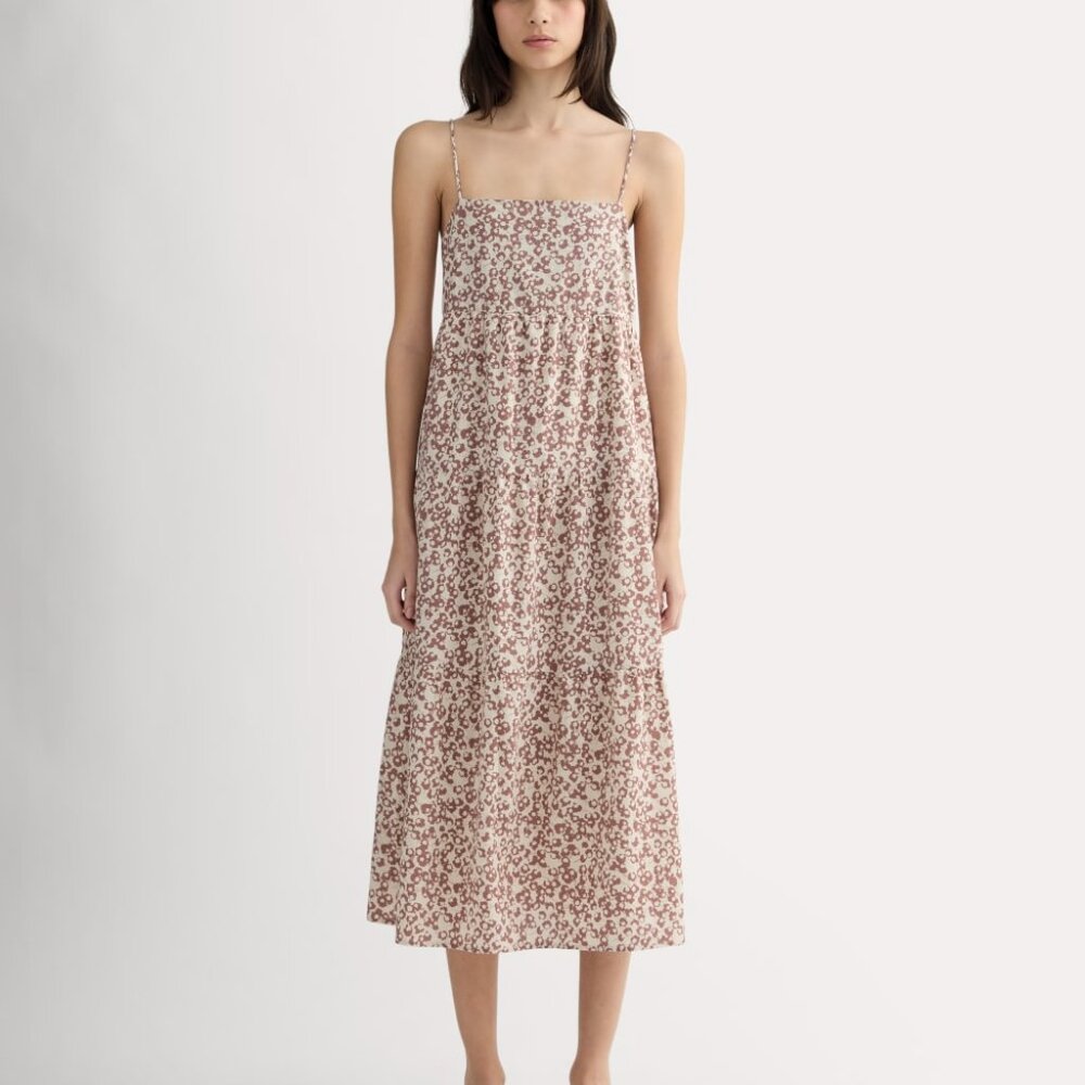 Gauze Tiered Dress in Dusk Floral, Size Extra Small